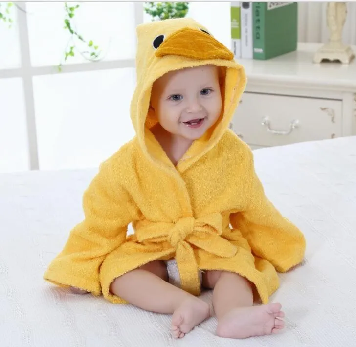 Nya 15 stilar Söt djur Badrock Flannel Kids Shark Fox Mouse Owl Modell Robes Tecknad Nattklänning Barn Handdukar Hooded Bathrobes Pyjamas