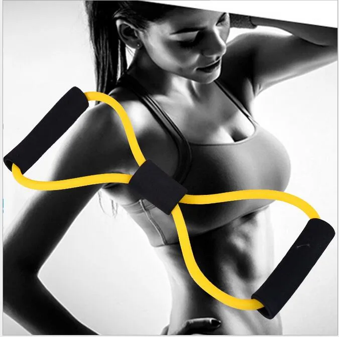 Yoga Training Resistance Bands Tube Workout Exercise per Yoga 8 Tipo Fashion Body Building Fitness Equipment Tool