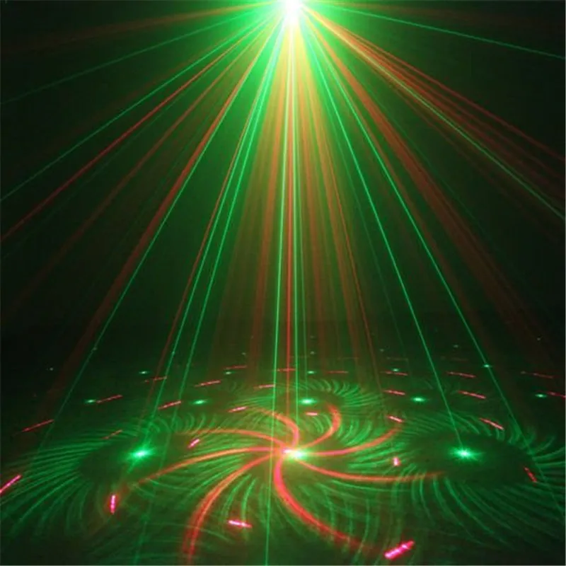 Nowy 3 obiektyw 40 Wzory Club Bar RGB Laser Niebieski LED Scena Oświetlenie DJ Home Party Pokaż Profesjonalny Projektor Light Disco