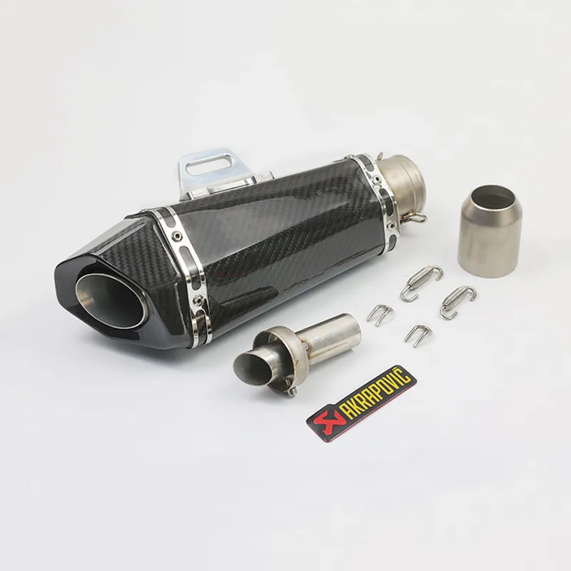 Universele 36-51mm gemodificeerde Akrapovic Motorfiets Uitlaatpijp Uitlaat voor Yamaha FJR1300 BWS 125 FZ07 09 FZ1 FZ8 FZ6R MT09 MT07