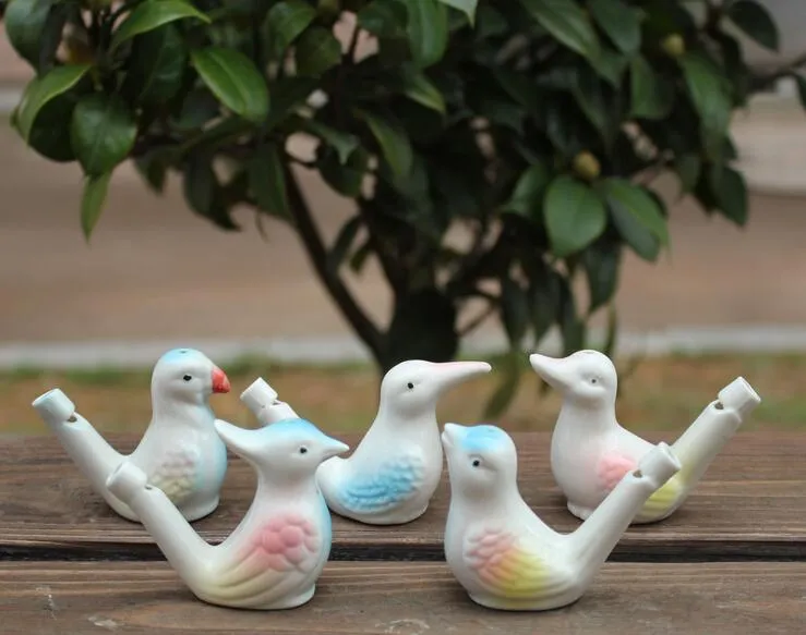 new arrival water bird whistle clay bird ceramic Glazed bird whistle-peacock Birds 