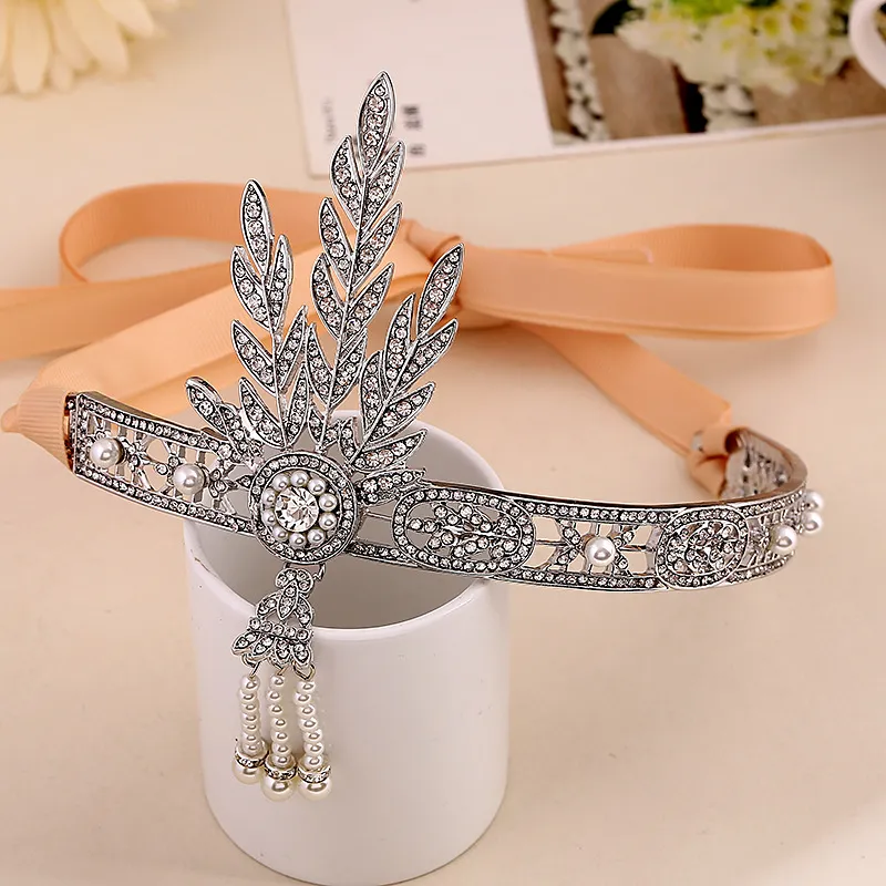 Accessorio Per Capelli Da Sposa In Cristallo E Strass | Catena Per Acconciature Da Sera | 100 Cm