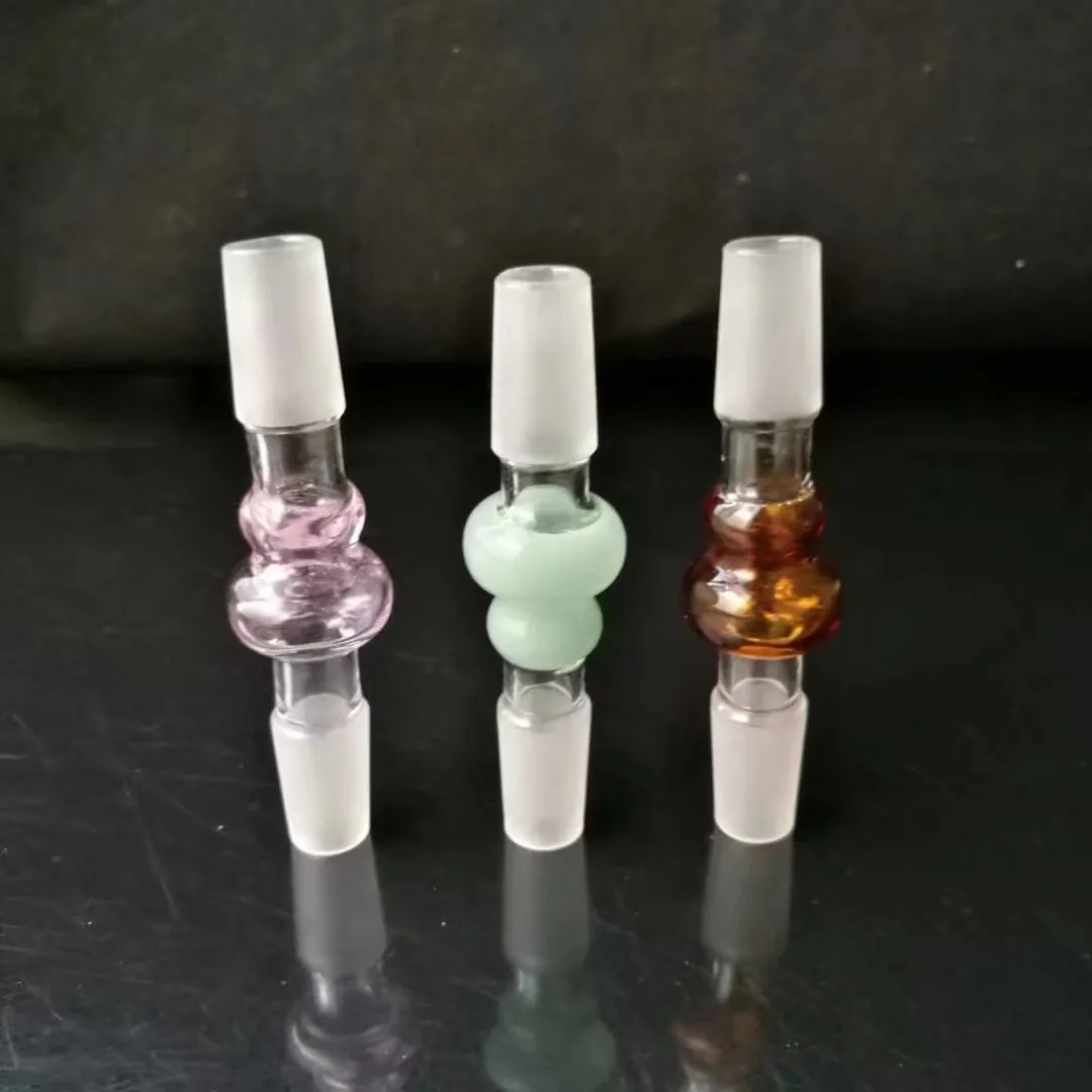 Color gourd adapter Wholesale Glass Hookah, Glass Water Pipe Fittings, 