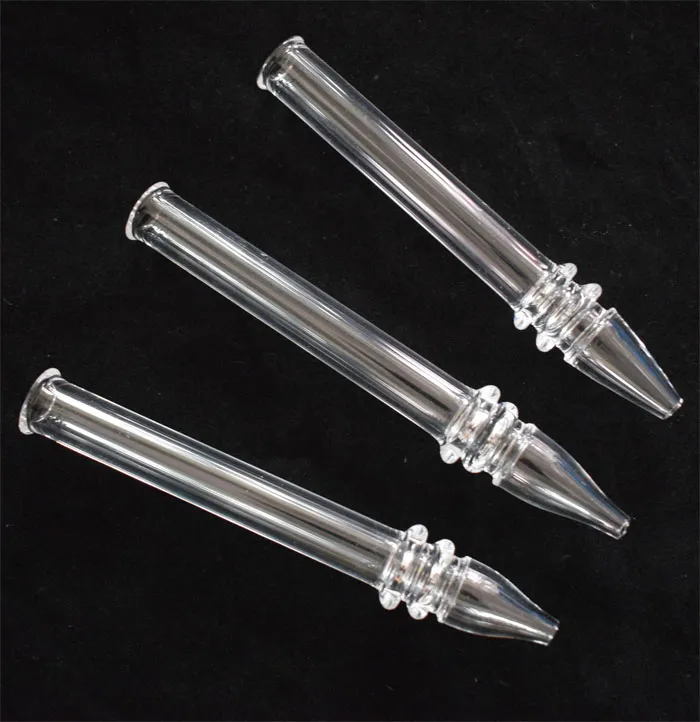 Quartz Rig Stick Nail with Clear Filter Tips Tester Quartz Straw Tube Glass Water Pipes Smoking Accessories