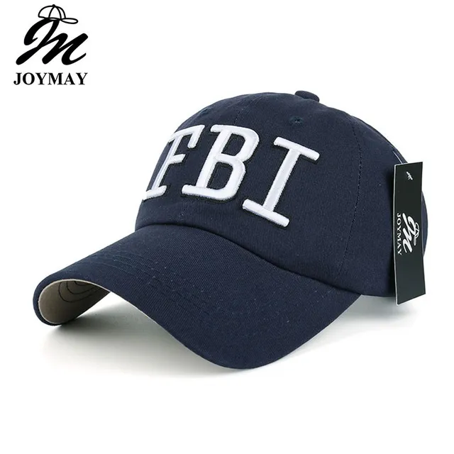 Men Baseball Caps Casquette New Casual Fbi Embroidery Outer Sport Hats