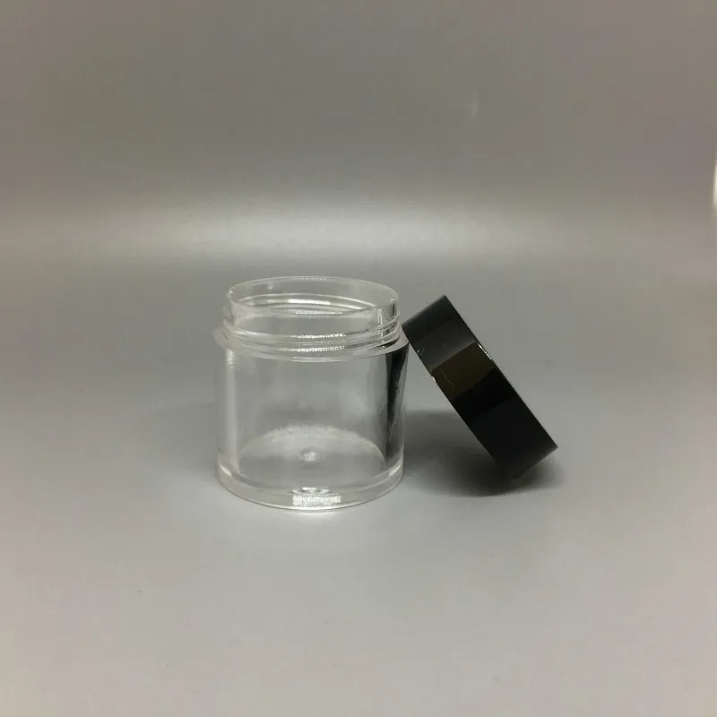 10 g ml rund plastkräm tom burk kosmetisk behållare prov burk display fodral kosmetisk förpackning 10 ml mini plastflaska