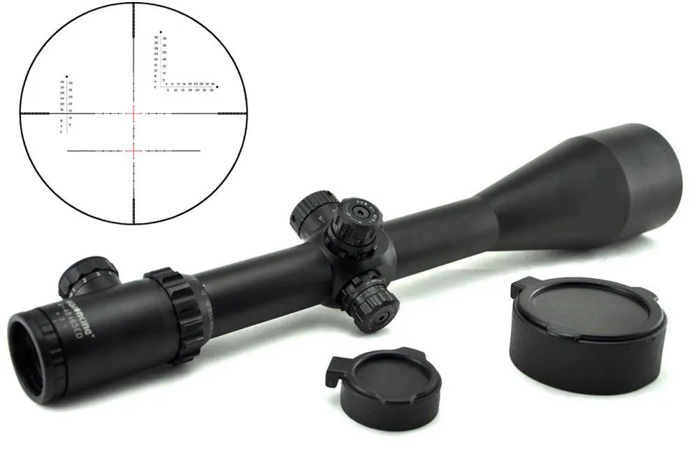 Gratis verzending Visionking 4-48x65 ED Wide Veld Gebied van View 35mm Rifle Scope Tactical Long Range Reticle 223 308 3006 .50