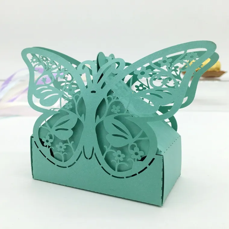 Wedding party favors gift boxes wedding favor boxes party favor candy boxes wedding favors butterfly laser hollow box5747139