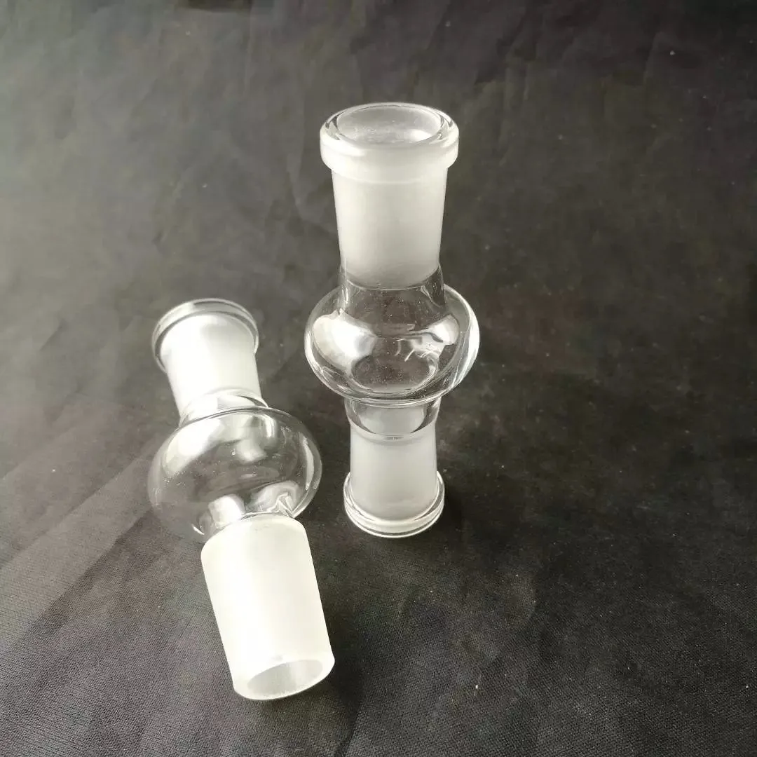 Colored glass adapter 14 mm 18 mm double male and female glass Accessories for glass bongs