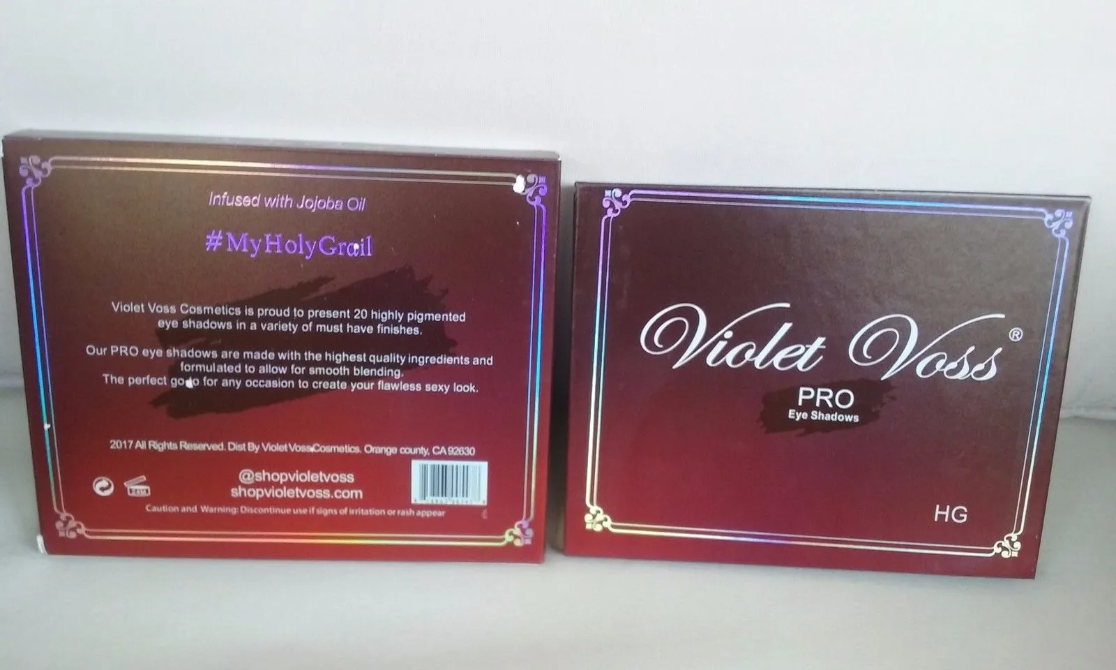 Violett Voss Hashtag / Holy Grail / Nicol Concilio Pro Eyeshadow Palette Limited Edition Naturligt Pressad Ögon Pigmenterat Skuggkosmetik Gratis Ship
