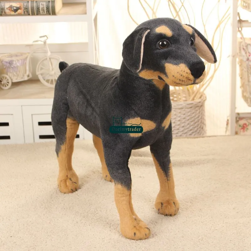 Dorimytrader Ny Big Simulated Animal Dog Plush Toy 68cm fylld mjuk söta tecknade hundar doll barn närvarande 27 tum dy616786369581