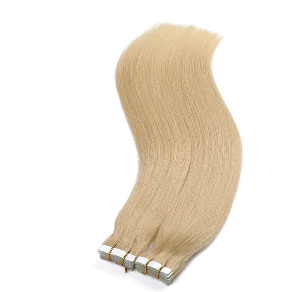 #613 Tape in human hair extensions double drawn virgin brazilian tape extensions 14-26inch /brazilian virgin straight hair