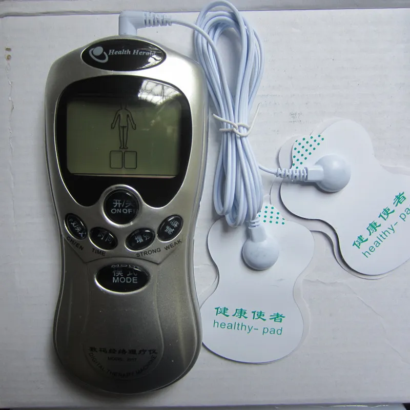 2 in 1 Full Body Shaper Slimming Tens Acupuncture Digital Therapy Massager Machine Massager corporal with 2 Electrode Pads