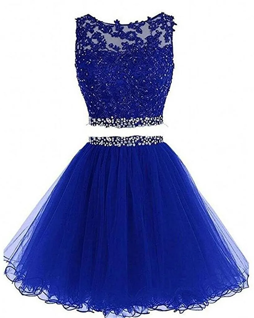 strapless open back dress Two Pieces Homecoming Dress,Short Prom Dress ,Dresses For Graduation P –  DressesTailor main image 0