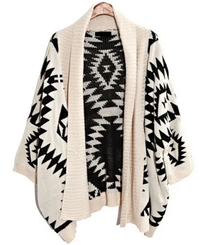 Oversized aztec cardigan online