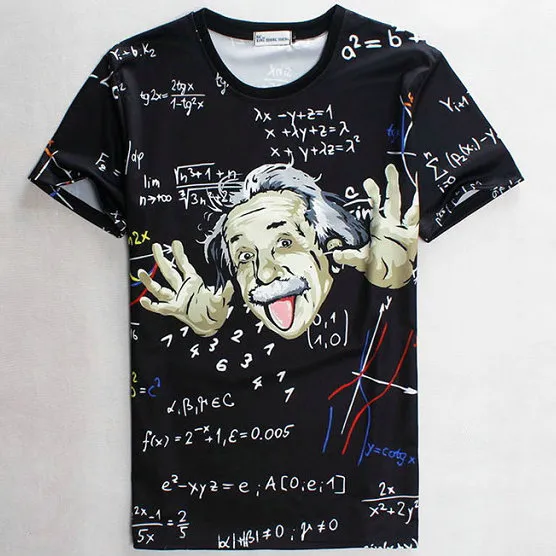 Albert Einstein Camiseta Camiseta De Fórmula De Manga Corta Vestido  Camisetas Divertidas Ropa De Impresión De Calidad De Algodón Camiseta De  16,42 € | DHgate