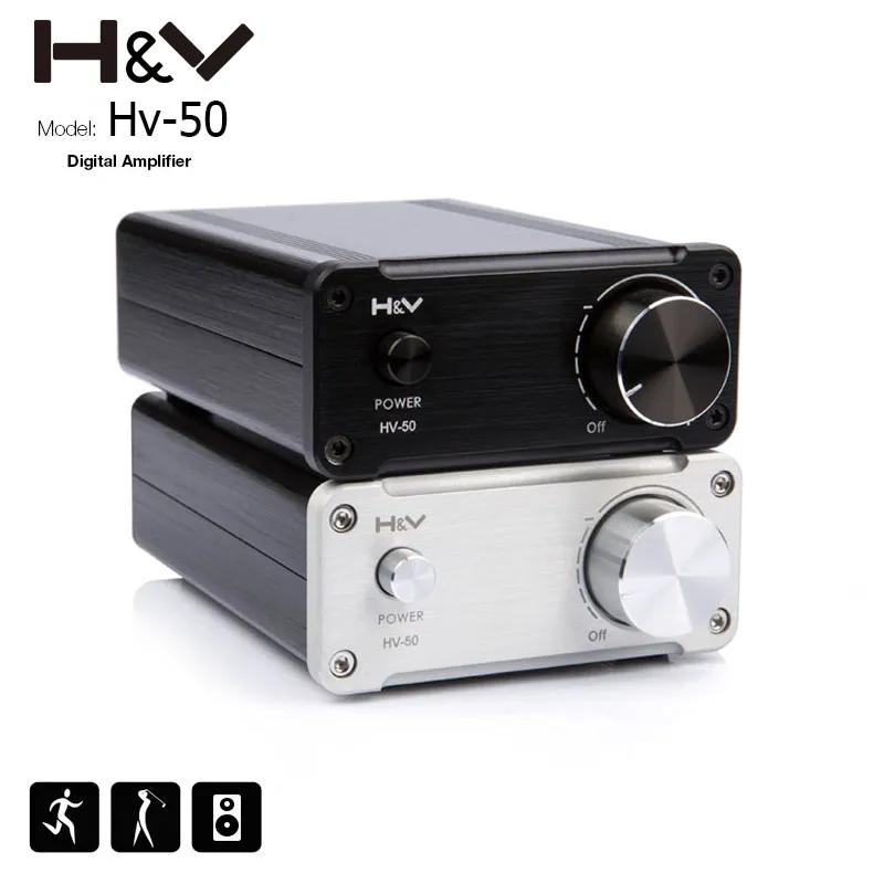 Freeshipping Hot FX-Audio TOE F1 50W * 2 TDA7492 HIFIオーディオデジタル電源増幅器24V Mini Home AMPアルミクラスDアンプエンクロージャー