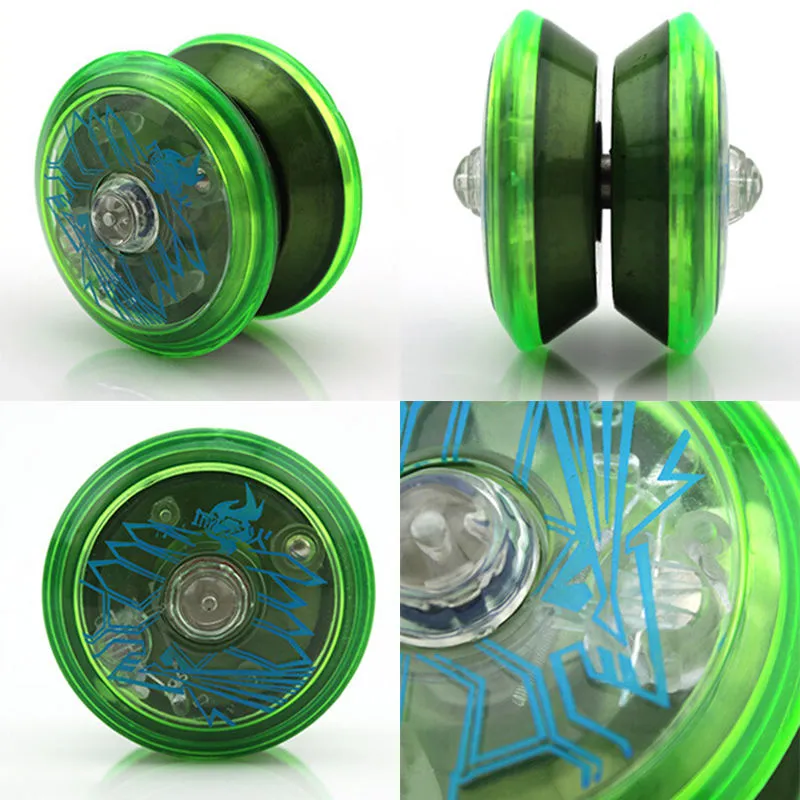 Willekeurige kleur Hoge Snelheid YoYo Bal Lichtgevende LED Knippert Yo Yo Kind Koppelingsmechanisme YoYo Speelgoed voor Kids3518196