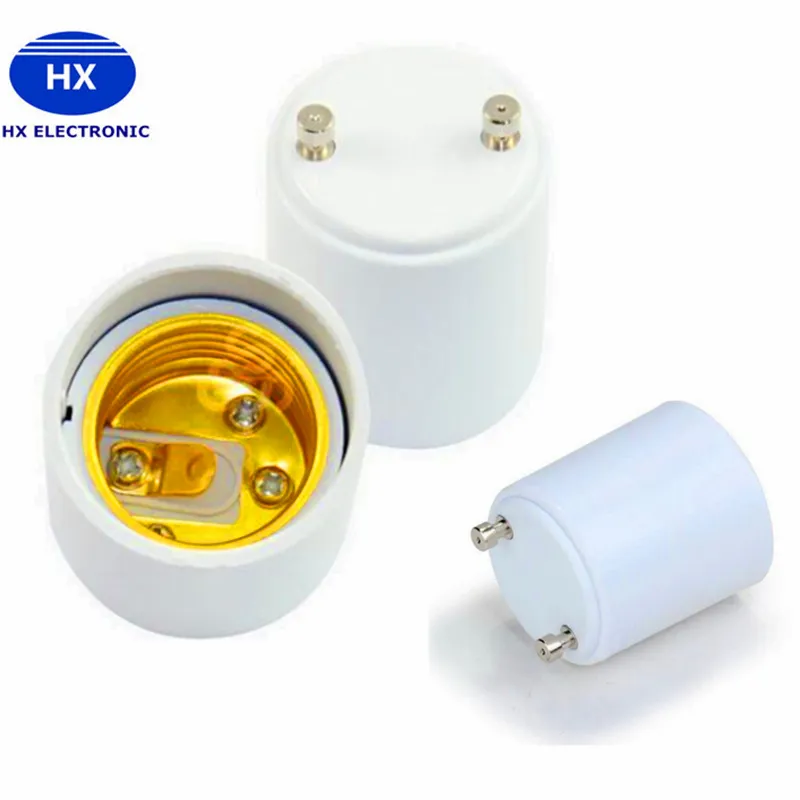 Adaptateur GU24 vers E26/E27, lot de 4, puissance maximale 1000 W, résistant à la chaleur jusqu'à 200 °C, résistant au feu, convertit votre fixation de base à broches (GU2