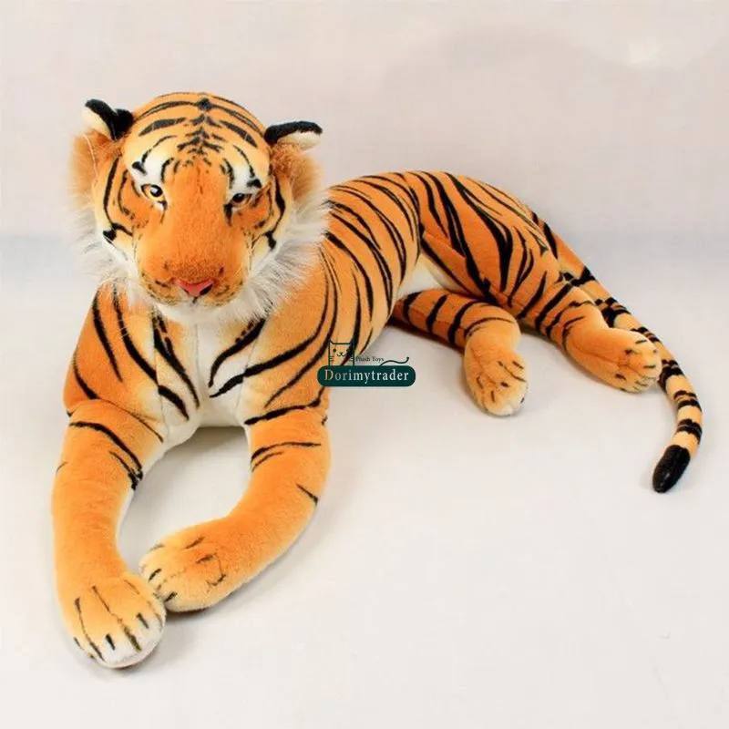 Dorimytrader Haute Qualité 105 Cm Géant Réaliste Animal Tigre En Peluche  Jouet École Photographie Accessoires Enfants Jouer Poupée DY61592 Du 82,07  €