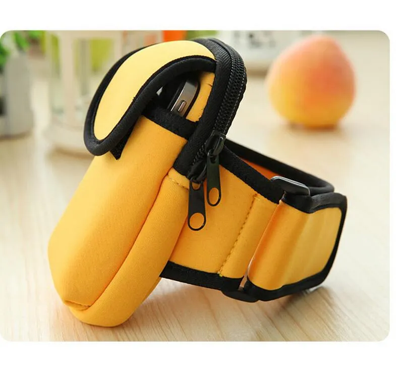 17x10cm Arms Häng uppsättningar av telefon Armpaket som kör armband Bag Portable Outdoor Mobile Case Phone Vattentät väska