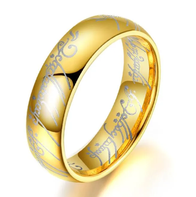 8 mm US-Film Herr des Wolframcarbid-Rings Modeschmuck Fingerring für Männer und Frauen der King252A