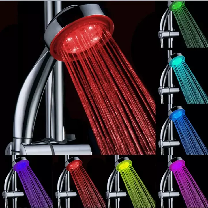 LED 7 Color Changing Colorful LED Shower Multi-functional Lights head Water Lighting Glow Faucet Lamp Direct factory price