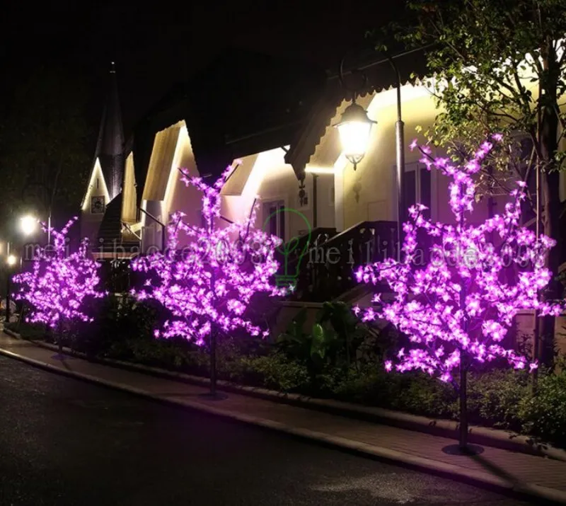 2017 새로운 수제 인공 LED 벚꽃 나무 밤 빛 새해 크리스마스 결혼식 훈장 빛 120cm 240LED 나무 빛 MYY