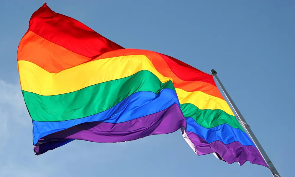 Regenbogen-Flagge, 90 x 150 cm, Lesben-Gay-Pride, Polyester, LGBT-Flagge, Banner, bunte Regenbogen-Flagge aus Polyester zur Dekoration, 90 x 150 cm