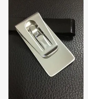 Money Wallet Clip Clamp Card Stainless Steel Holders Credit Name Cards Holder