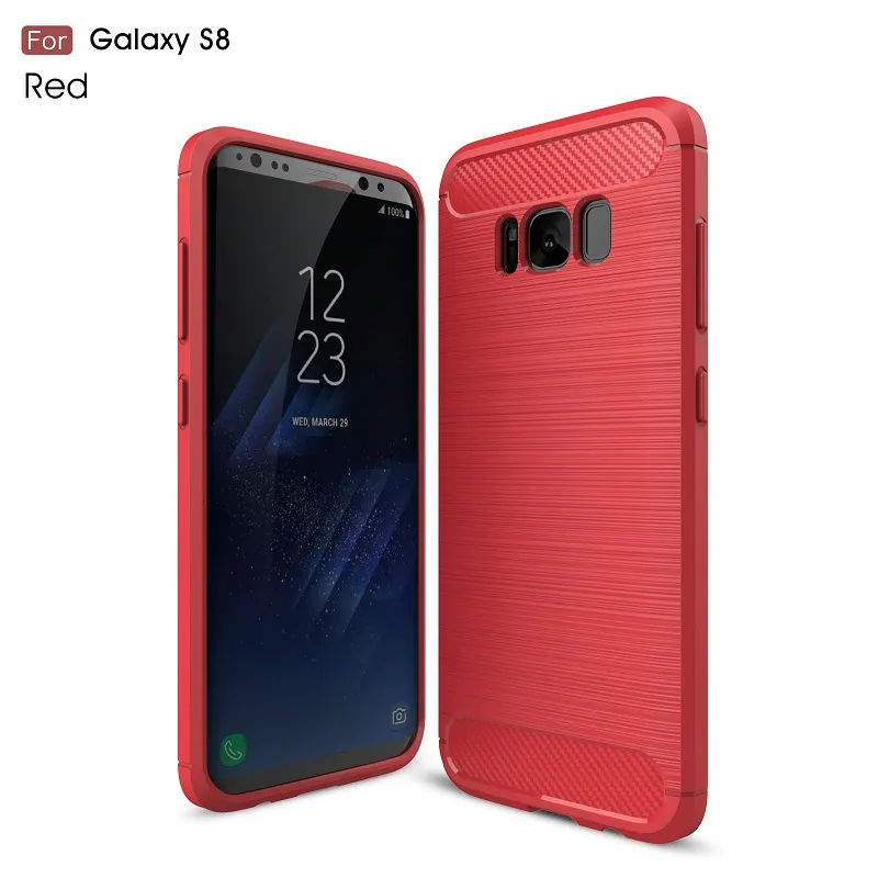 Phone bag Cases For Samsung Galaxy S8 Galaxy S8 Plus Carbon Fiber heavy duty armor case for Galaxy S7edge S7 S6edge S6