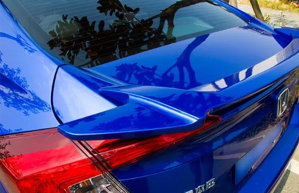 Materiale ABS più resistente di alta qualità con alettone posteriore in vernice colorata Spoiler berlina Honda Civic 2016-2020