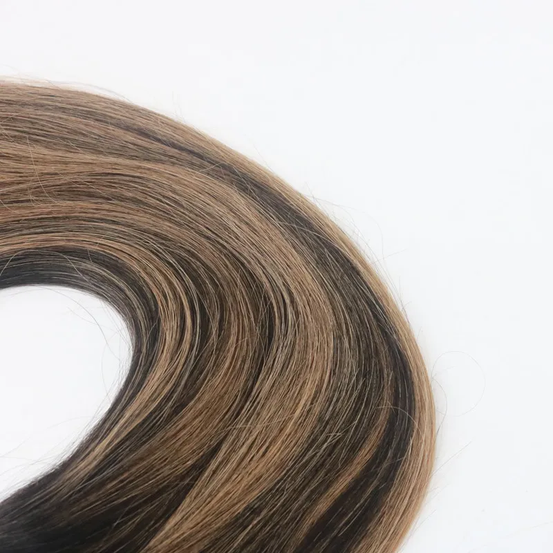 Balayage färg t1b / 6 bästsäljande jungfru hår rakt mänskligt hår vävning hår väft 100g bunt