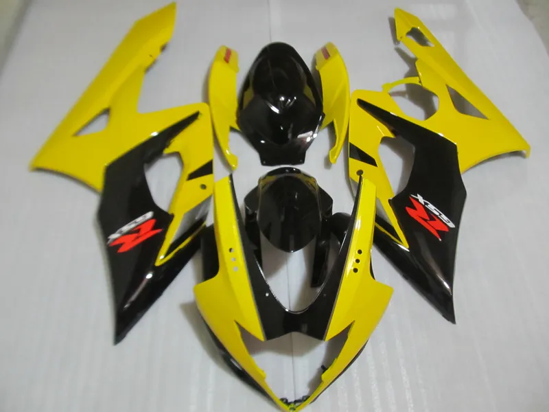 Injection molding fairing kit for SUZUKI GSXR 1000 05 06 yellow black fairings GSXR1000 K5 2005 2006 TO07