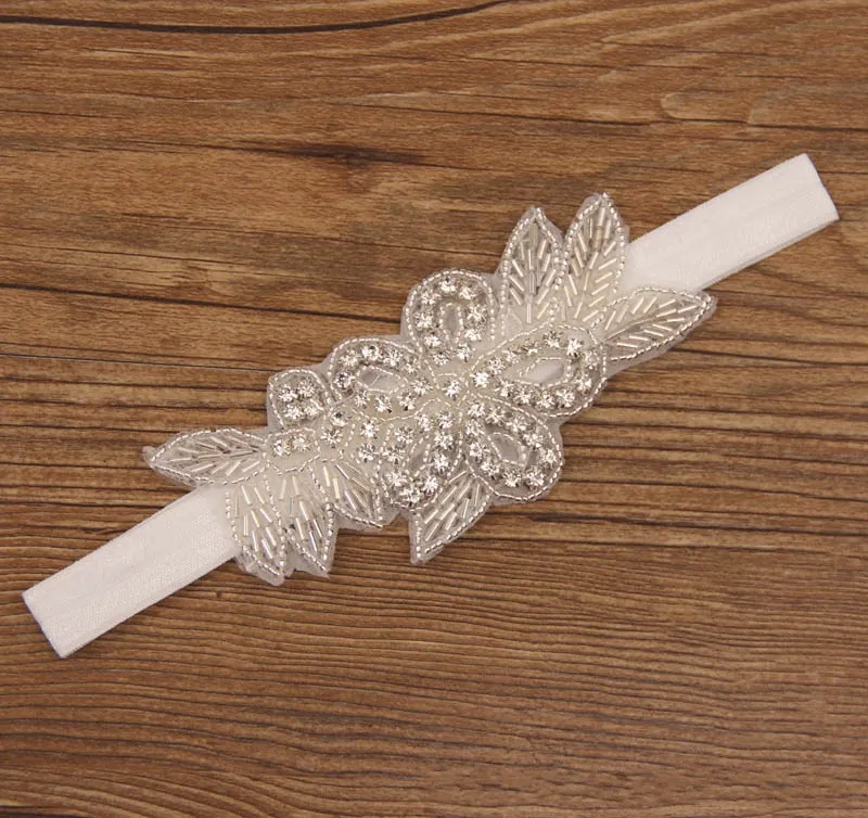 Crystals Mother Daughter Head Pieces 2017 35cm 38cm 45cm Flower Girls Brides Headbands Custom Baby Christening Head Fl2602962