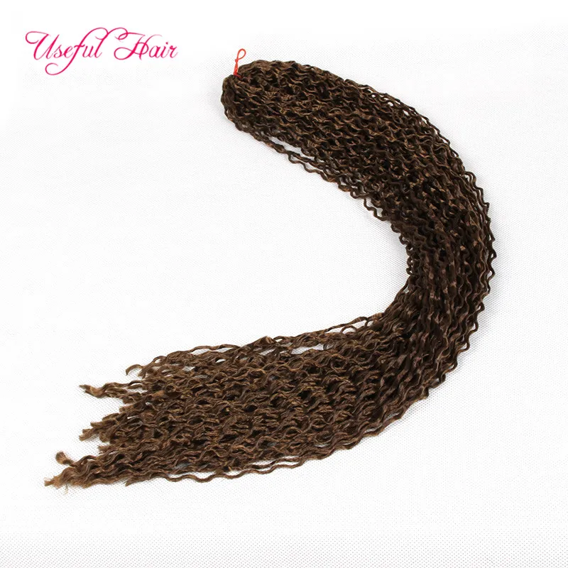 24 pulgadas Micro nudo crochet trenzas rizado rizado trenzado cabello ZiZi son diminutos diminutos prefabricados trenzados para mujeres negras marley smal7210359