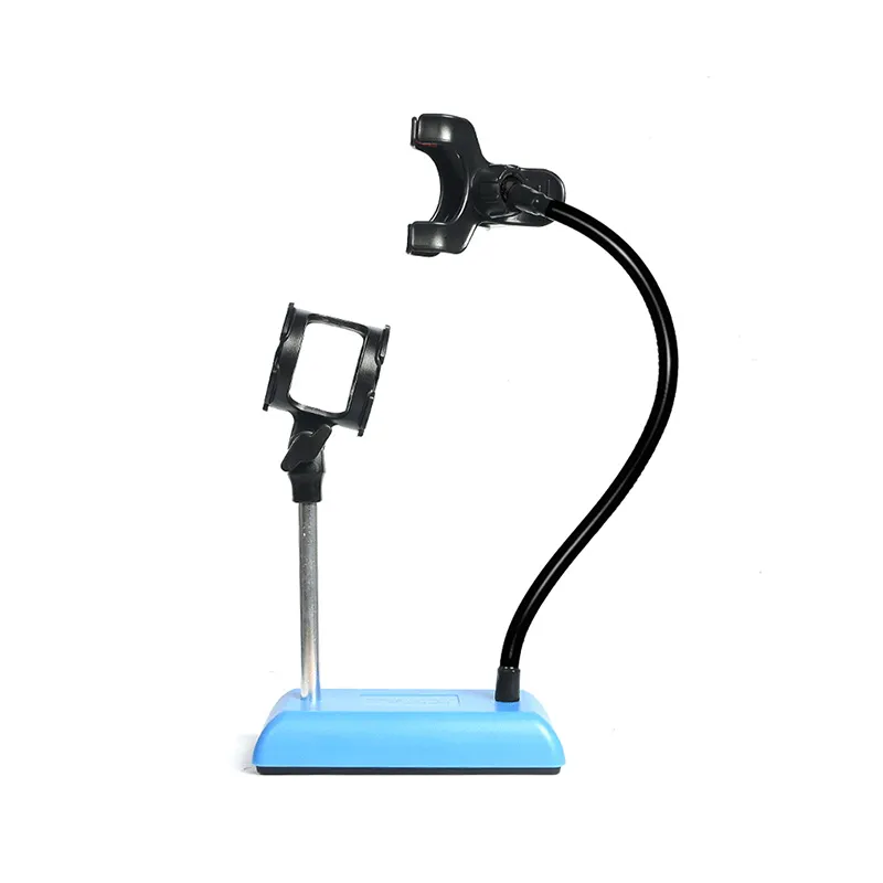 Universal Studio Microphone Mic Desk Desktop Stand Adapter with Clip Finefun Mobile Phone Live Holder Bracket Flexible Mount