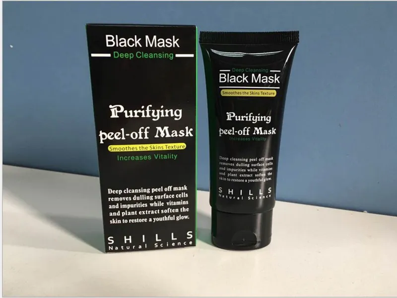 Wbornie Czarne Maski 50ml Głębokie oczyszczanie Oczyszczanie Odtórki Oczyszczanie Czarna Maska Usuń Blackhead Peel Darmowa Wysyłka