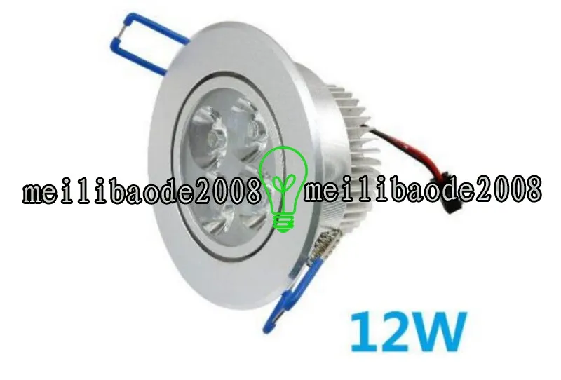 Yüksek Güçlü Downlights Gömme Tavan Işıkları 9 W 12 W 15 W Dimmalbe LED Duvar Işık Sıcak / Saf / Soğuk Beyaz 60 Açı Lamba Sürücü Dahil