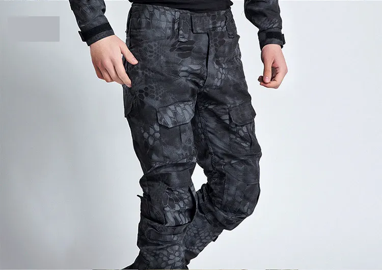 Herren Multicam Tactical Kampfhose Mit Knieschützern – Robuste Cargo Hose