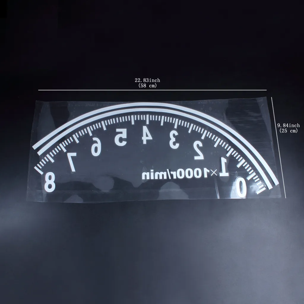 Bilreflekterande hastighetsmätare dekal klistermärke logo för auto fordonsfönster