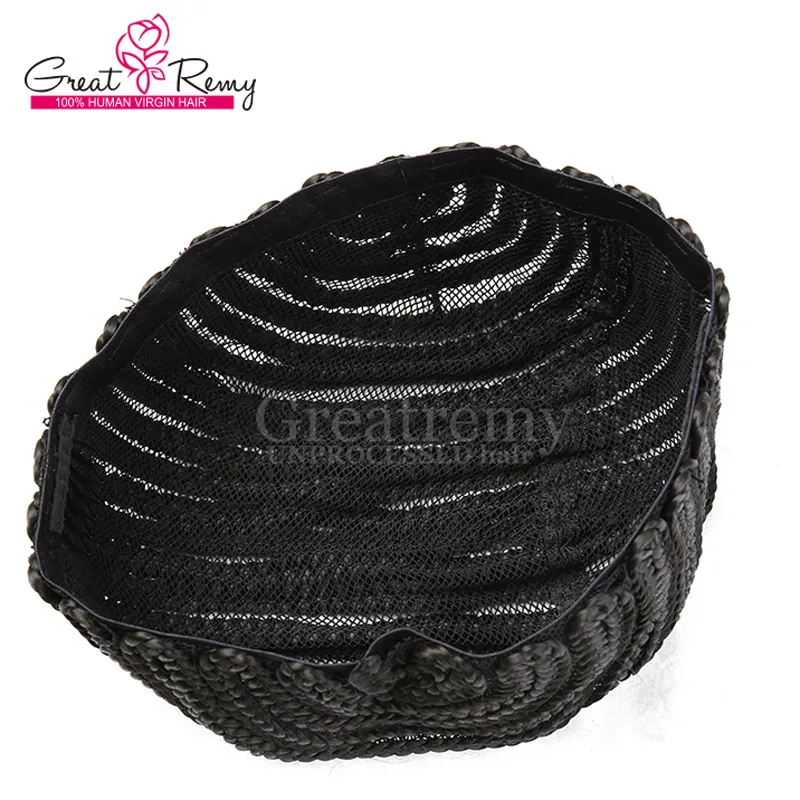 Greatremy New Arrival Flätad Wig Caps Crotchet Pider Cap för keps Lätt att bära flätat vävningslock för svarta kvinnor