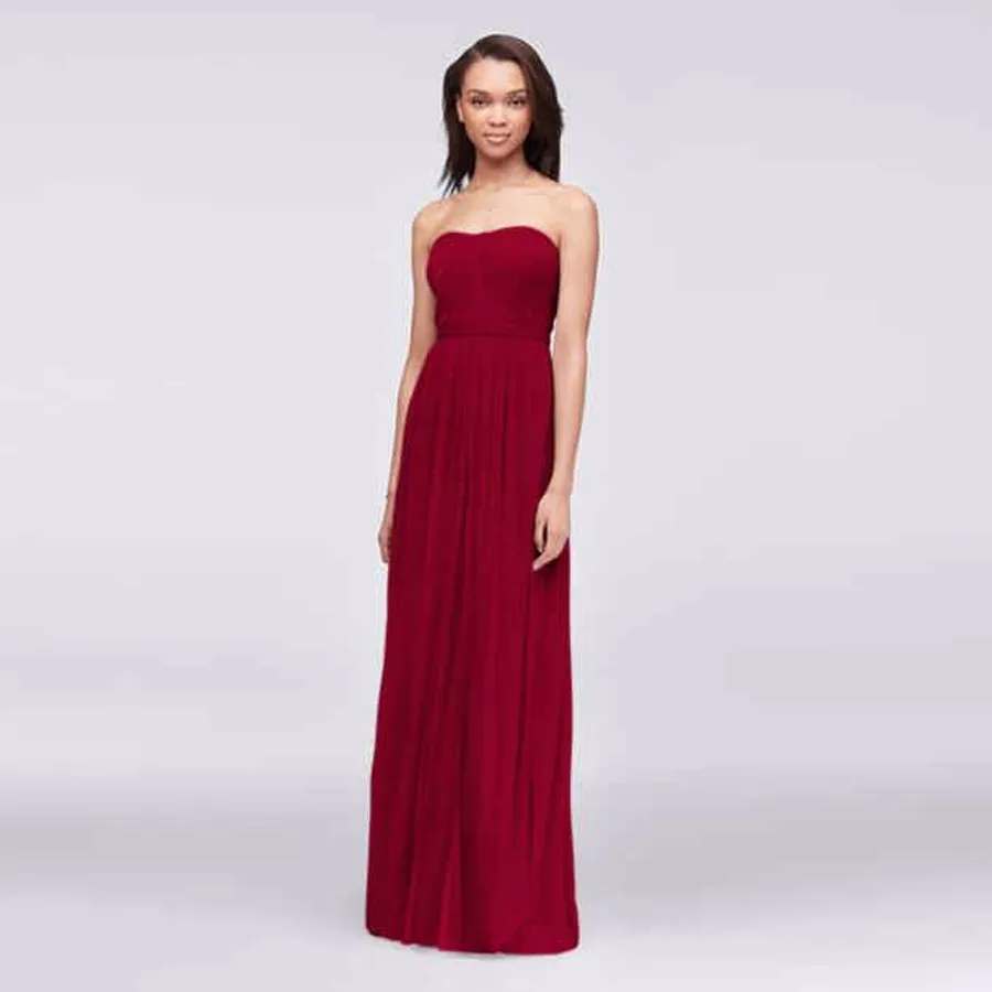 Elegant Strapless Ruched Chiffon Bridesmaid Dress - Floor Length, Perfect  for Wedding & Formal Events. Shop Now! from Dhgate Bridesmaid Dress - price  88.45