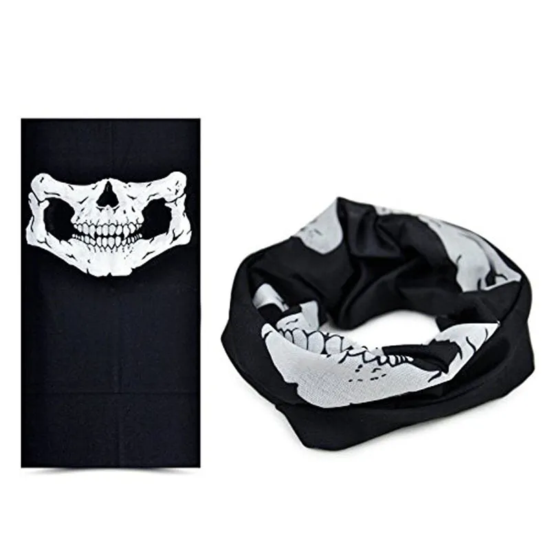 Hot Sale Multi Function Skull Face Mask Halloween Skull Face Mask Outdoor Sports Warm Ski Caps Cycling Motorcycle Face Mask Scarf