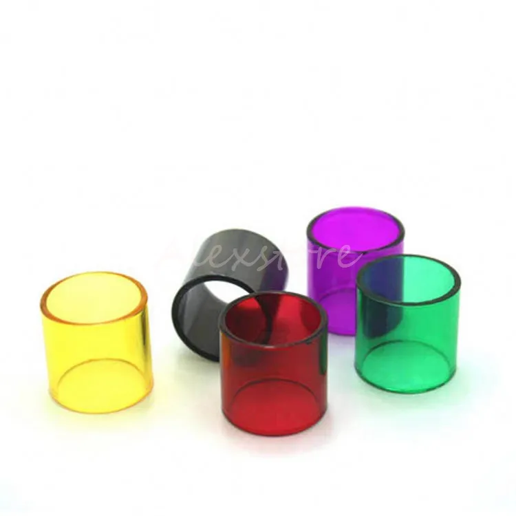 Glass Tube for TFV8 Big BABY Coil Pyrex Replacement Colorful Replaceable Caps Sleeve Tube for TFV8 Big BABY Tank Atomizers RBA