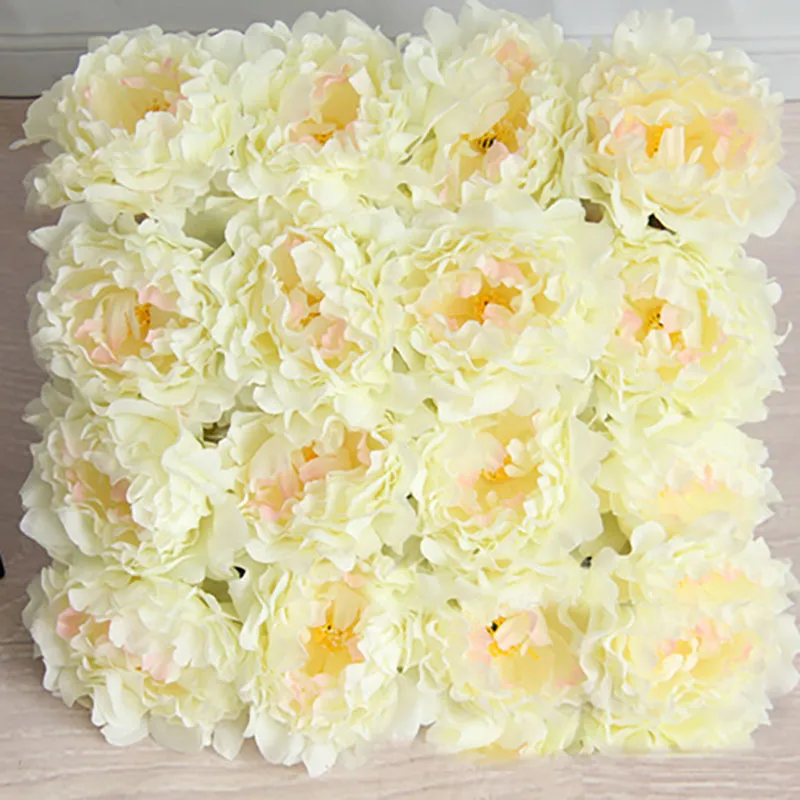 Konstgjorda blommor Silk Peony Heads Party Wedding Decoration Supplies Simulation Fake Flower Head Home Decorations WX-C09