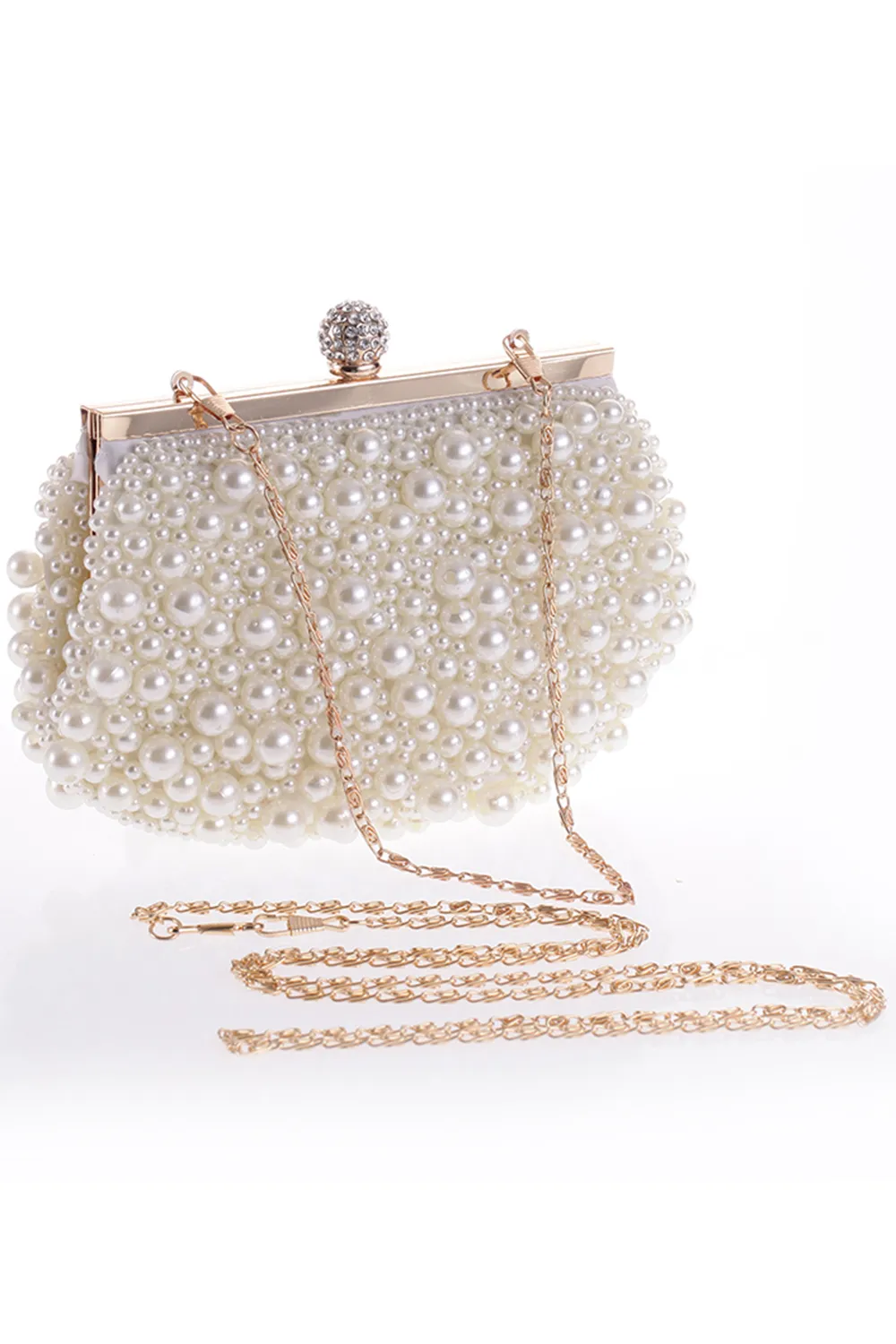 2017 Cheap Crystal Pearls Chain Women Wedding Evening Prom Party Handbag Delcleder Bags CPA9601902986付き