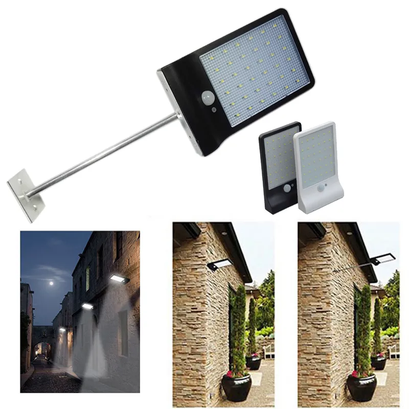 36LED luce solare con Foro per stativo esterna del sensore di movimento della lampada da parete del rivelatore di accensione dei ripari per Garden Wall Lampade Luci