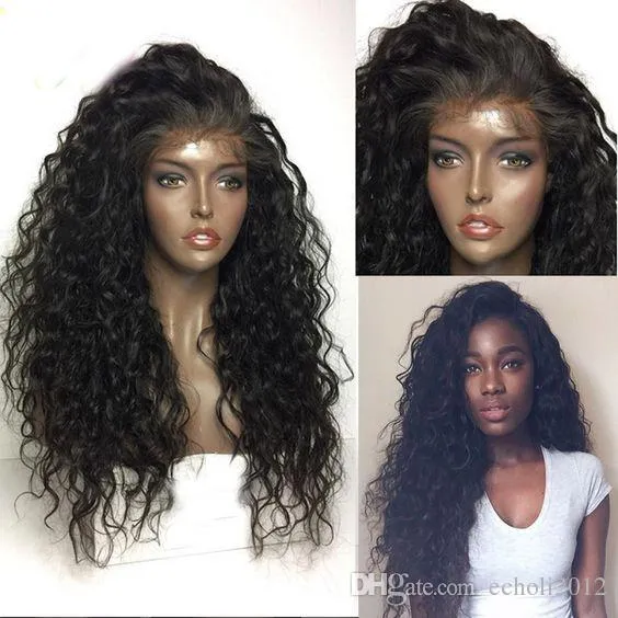 360 Lace Frontal Wig 180% Density Pre-Plucked Hairline 360 Lace Front Human Hair Wig Curly Hair Wig for Black Women 12inch 180% densit