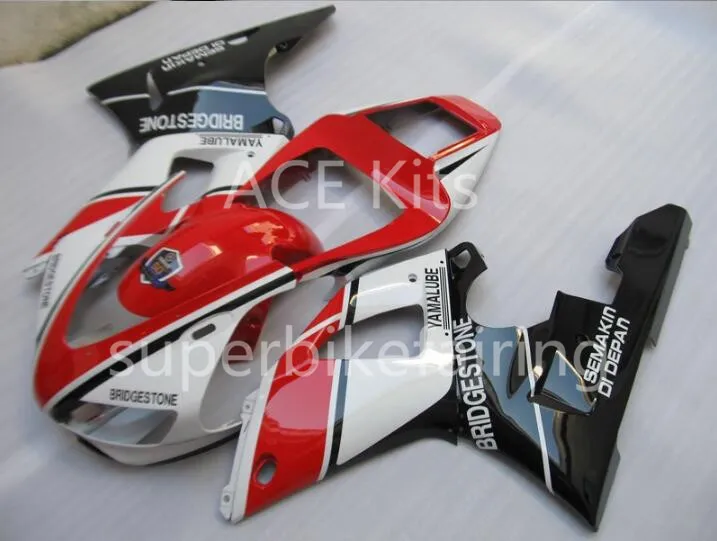 3Gifts 새로운 뜨거운 판매 자전거 Fairings 키트 for YAMAHA YZF-R1 1998 1999 r1 98 99 YZF1000 쿨 블랙 화이트 레드 SX6